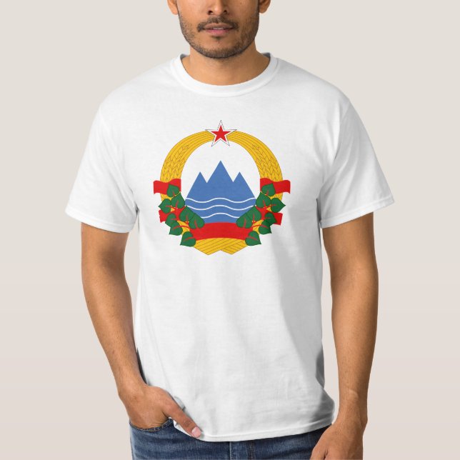 Emblem der sozialistischen Republik von Slowenien T-Shirt (Vorderseite)