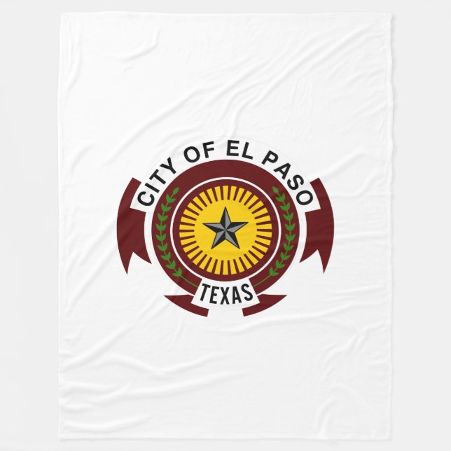 Emblem der Stadt El Paso, Texas Fleece Blanket (Vorderseite)