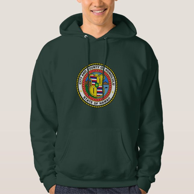 Emblem der Stadt Honolulu, Hawaii Hoodie (Vorderseite)