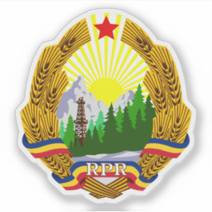 Emblem der Volksrepublik Rumänien (1952-1966) Aufkleber