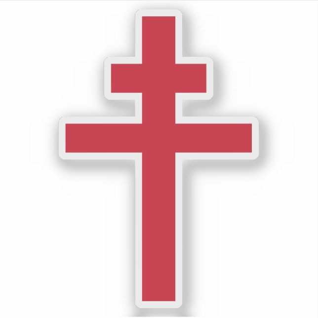 Emblem des Freien Frankreichs (1940-44),Kreuz des  Aufkleber (Vorderseite)
