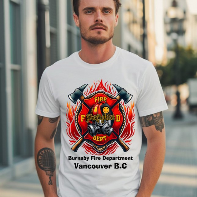 Emblem des Mutes, getragen von den Feuerwehrleuten T-Shirt (Von Creator hochgeladen)