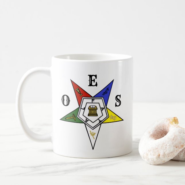 Emblem des Ordens des Eastern Star Kaffeetasse (Mit Donut)