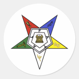 Emblem des Ordens des östlichen Sterns Runder Aufkleber