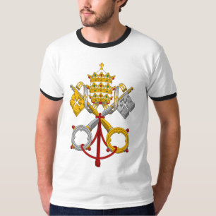 Emblem des Papacy-offiziellen Papstes Symbol Coat T-Shirt