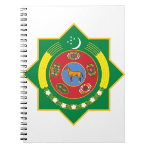 Emblem für Turkmenistan Notizblock