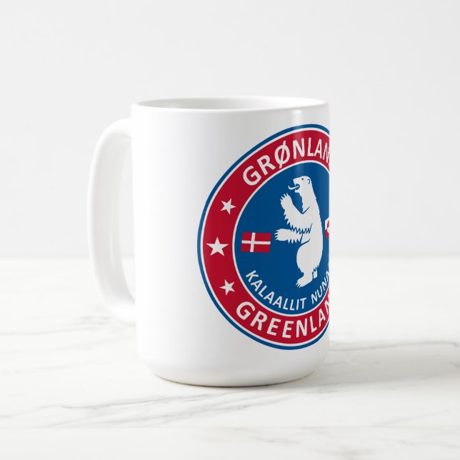 Emblem Grönlands Kaffeetasse (Vorderseite Links)