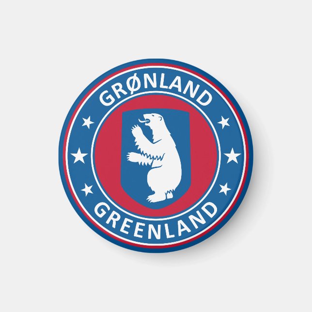Emblem Grönlands Magnet (Vorne)