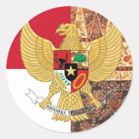 Emblem Indonesiens - Garuda Pancasila Batik Flag