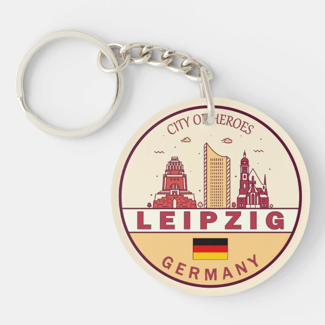 Emblem Leipzig Allemagne City Skyline (Devant)