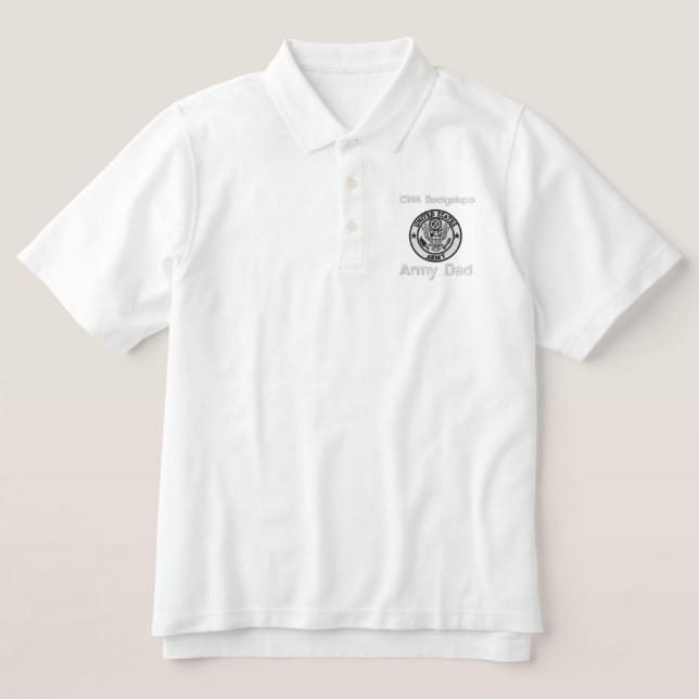 Emblem Polo2, bestickt mit Vater der Armee (Design Vorderseite)