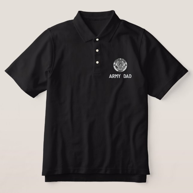 Emblem Polo, bestickter Vater der Armee (Design Vorderseite)