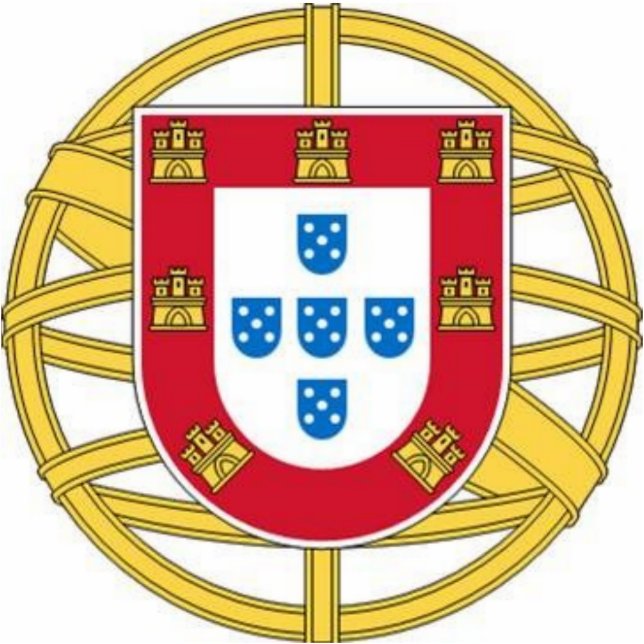 Emblem Portugals Fotoskulptur Schlüsselanhänger (Vorne)