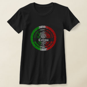 Emblem-Shirt des Bundesstaates Colima Mexiko T-Shirt