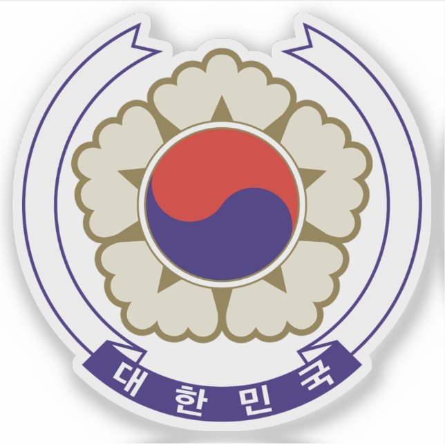 Emblem Südkoreas (1963-1984) Aufkleber (Vorderseite)