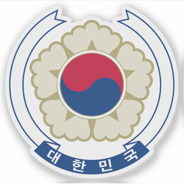 Emblem Südkoreas (1997-2011) Aufkleber (Vorderseite)