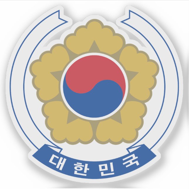 Emblem Südkoreas (2011-2011) Aufkleber (Vorderseite)