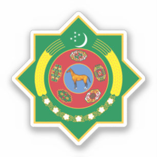 Emblem Turkmenistans Aufkleber