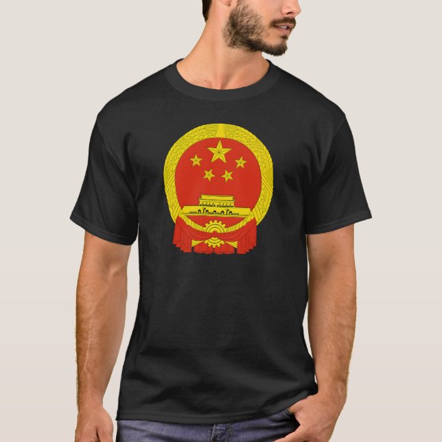 Emblem Volksrepublik China T-Shirt (Vorderseite)