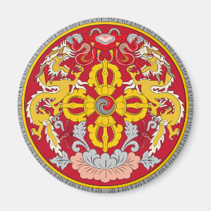 Emblem von Bhutan (རྒྱ ལ ་ ཡོ ང Magnet
