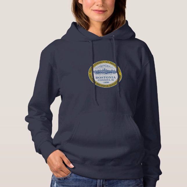 Emblem von Boston, Massachusetts Hoodie (Vorderseite)