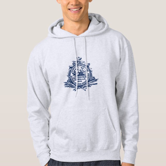 Emblem von Charleston, South Carolina Hoodie (Vorderseite)