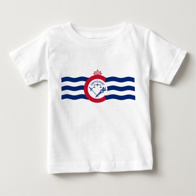Emblem von Cincinnati, Ohio Baby T - Shirt (Vorderseite)