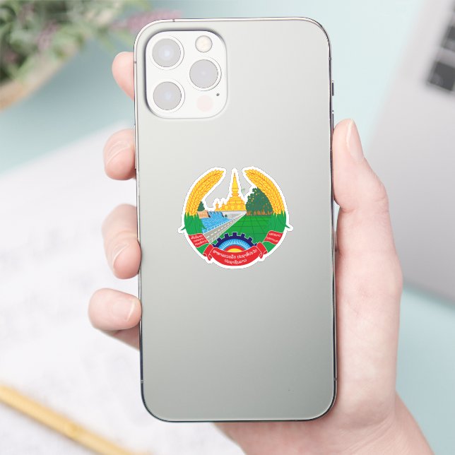 Emblem von Laos Aufkleber (Telefon)