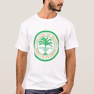 Emblem von Miami, T - Shirt von Florida