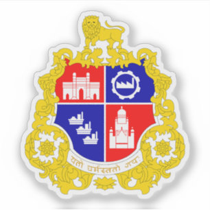 Emblem von Mumbai, Indien Aufkleber