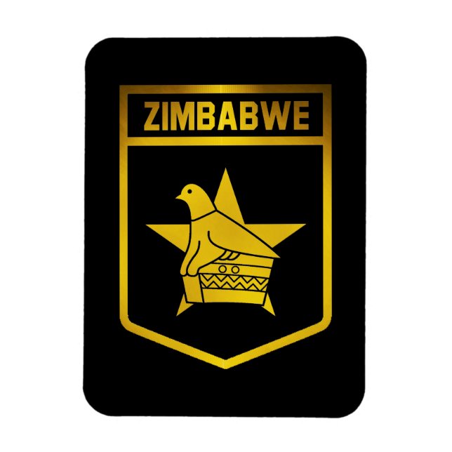 Emblem von Simbabwe Magnet (Vertikal)