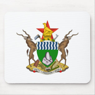 Emblem von Simbabwe Mousepad