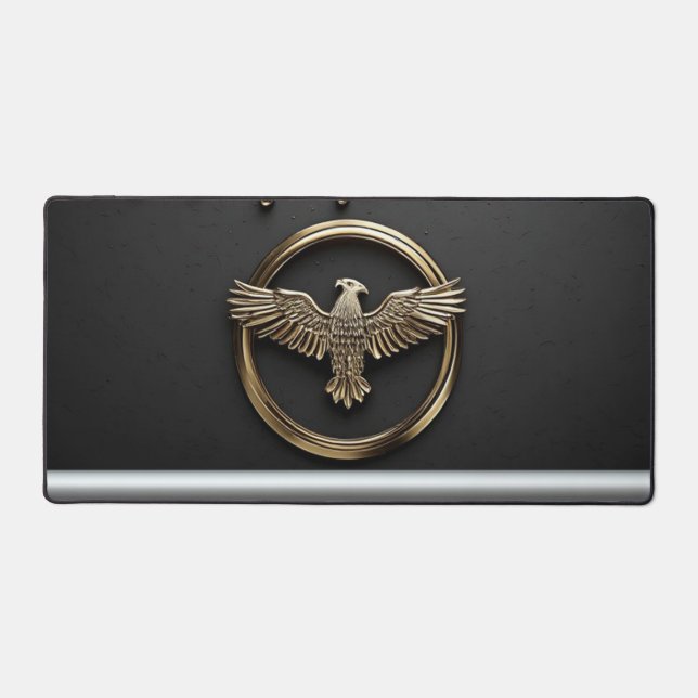 Emblème d'aigle doré aux ailes déployées (Recto)