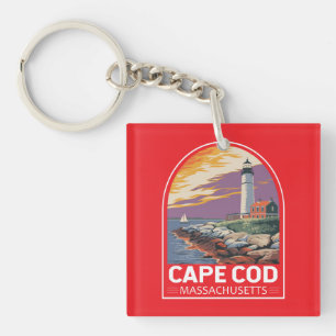 Emblème d'art de voyage Cape Cod Massachusetts