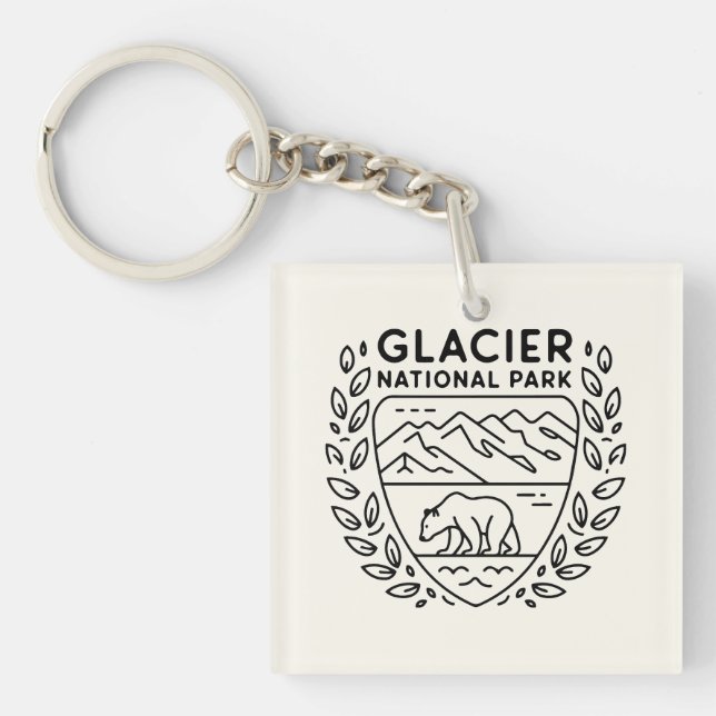 Emblème de l'ours du parc national des Glaciers (Devant)