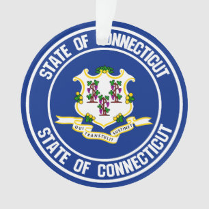 Emblème rond Connecticut