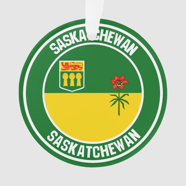 Emblème rond de la Saskatchewan (devant)