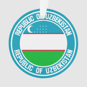 Emblème rond de l'Ouzbékistan