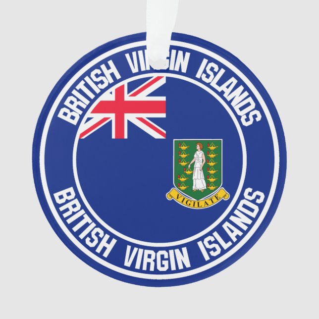 Emblème rond des îles Vierges britanniques (devant)