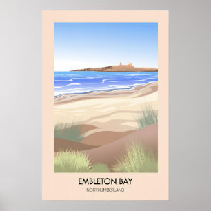 Embleton Bay Northumberland Reiseplakat Poster