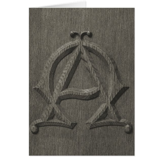 Embossed Alpha Omega Card (Vorne)