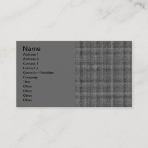 EMBOSSED GRAY GRAY BUSINESS MODERN GRID STYLEBACKG VISITENKARTE