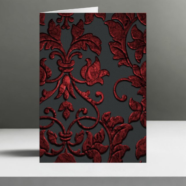 Embossed Metallic Damask, rot (Von Creator hochgeladen)