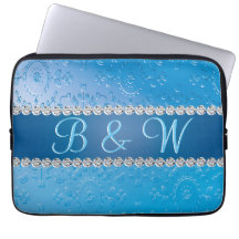 Embossed Monogram Blue Blume