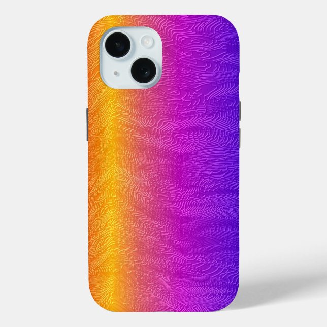 Embossed Rainbow Case-Mate iPhone Hülle (Rückseite)