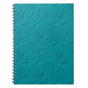 Embossed Rose AQUAMARIN NOTEBOOK Notizblock
