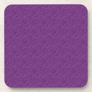 Embossed Rose Lavender Lila UNTERSETZER