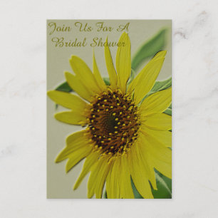 Embossed Sunflower Bridal Dusche Einladungen
