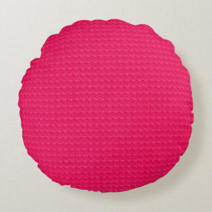 Embossed Wirbel-rosa-rundes Kissen