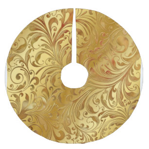 Embosses Goldmuster Polyester Weihnachtsbaumdecke